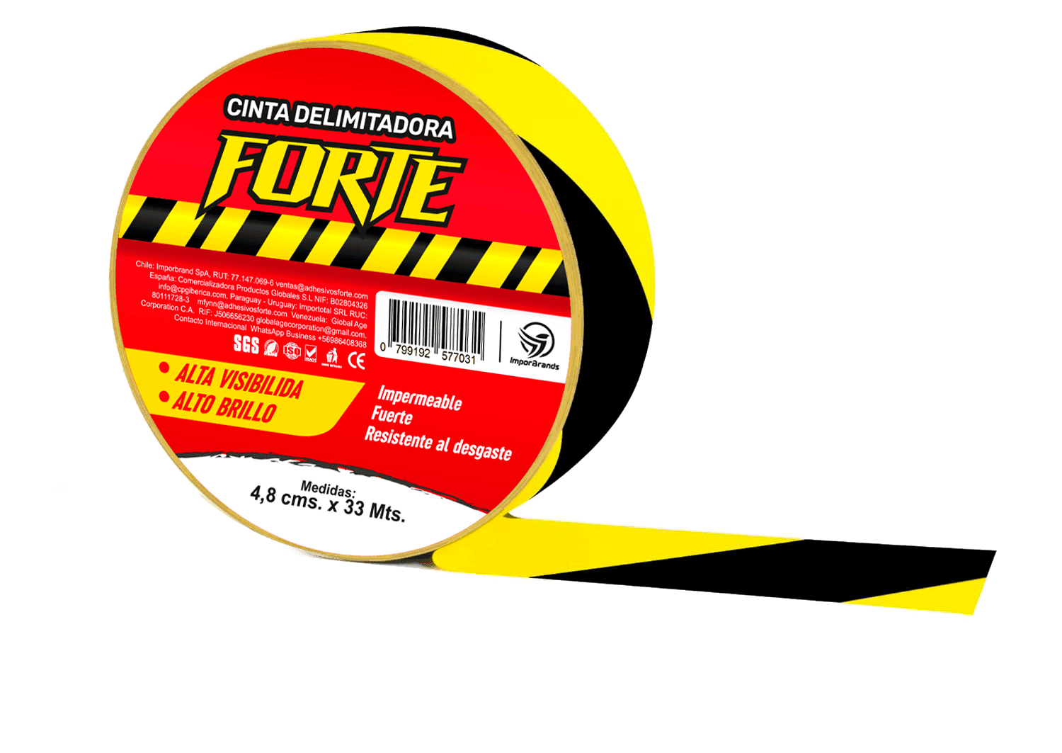 Cinta Delimitadora PVC Forte