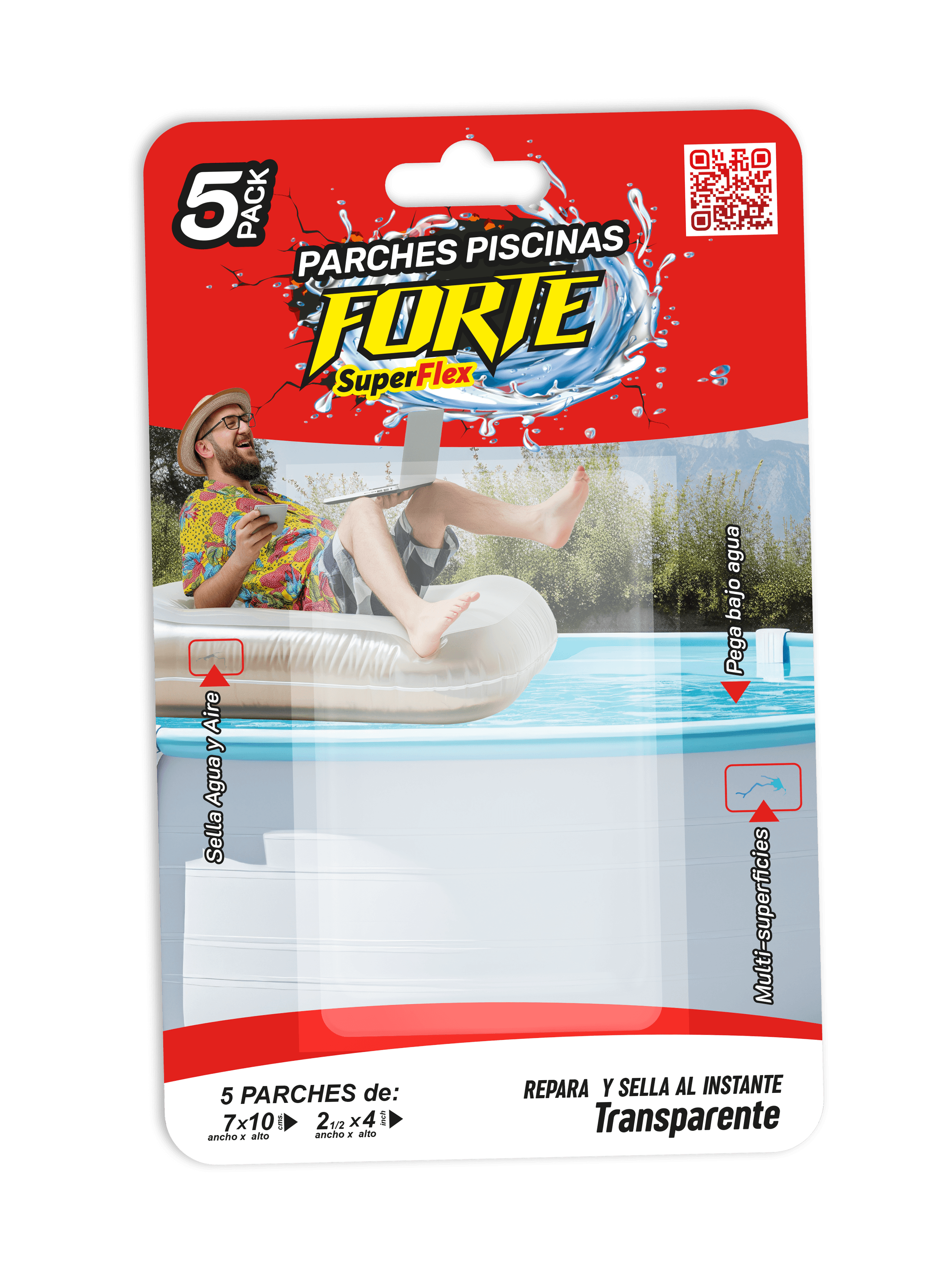 Parche Piscina Forte® - Blister Fivepack